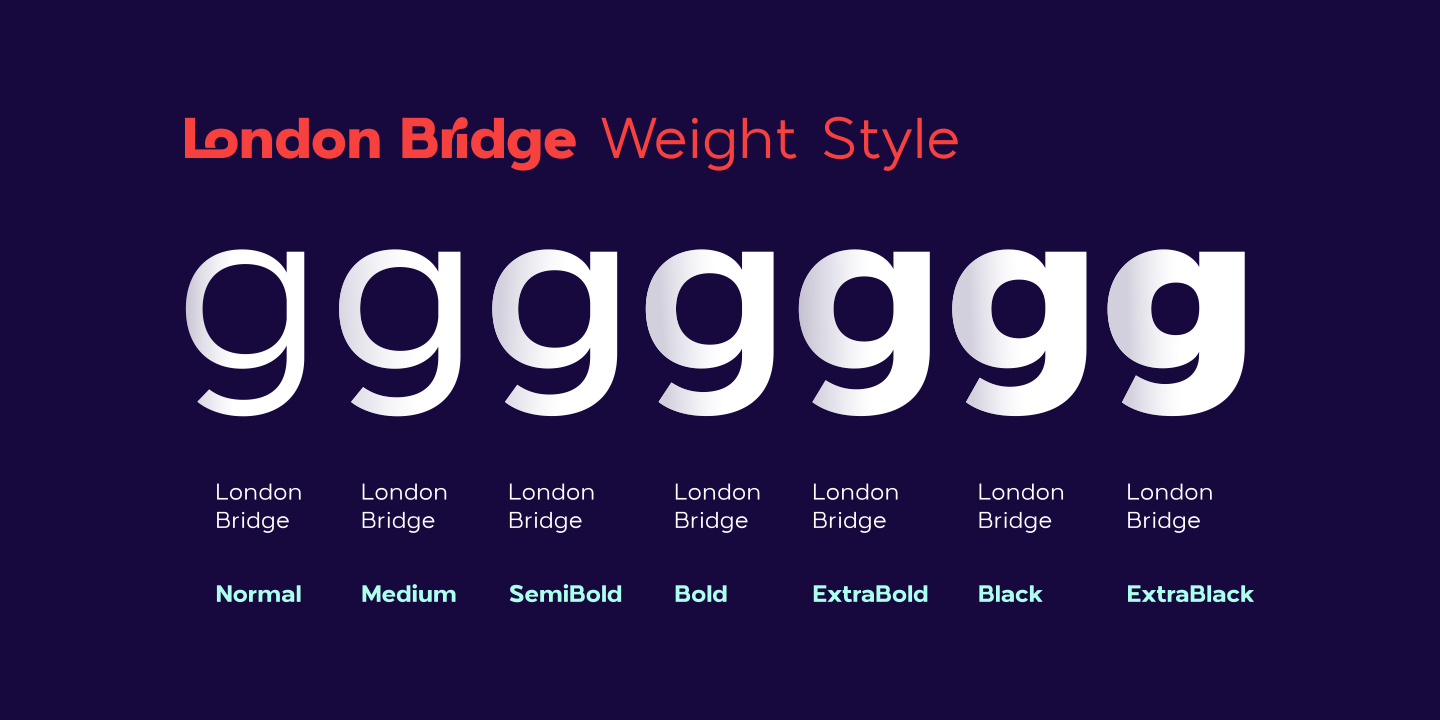 Ejemplo de fuente London Bridge Medium